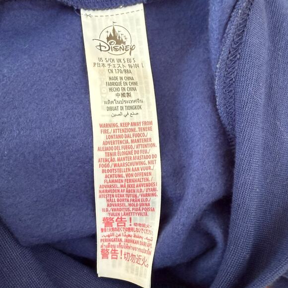 Disney World 50th Anniversary Track Jacket Blue Zip Up Striped Sleeves Size S - Picture 7 of 8